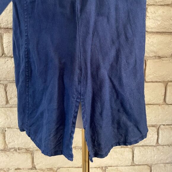 JM Collection Deep Blue Button-Down Shirt - Picture 4 of 6